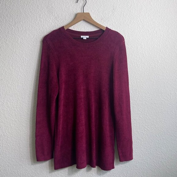 J. Jill Maroon Sweater – Size M – Super Soft Knit – Excellent Condition - Picture 5 of 10